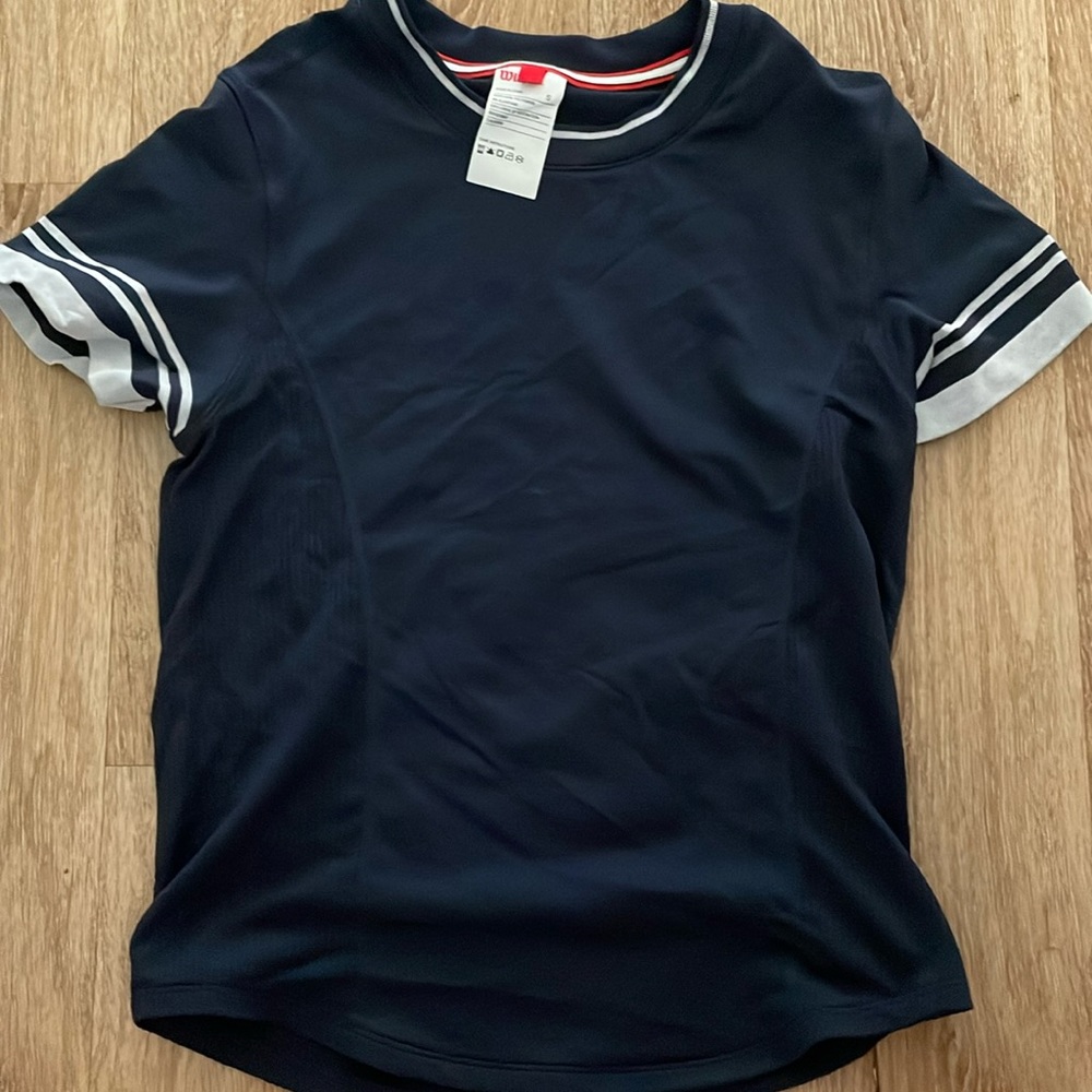 Women’s Wilson Sport BASELINE SEAMLESS TEE NAVY small